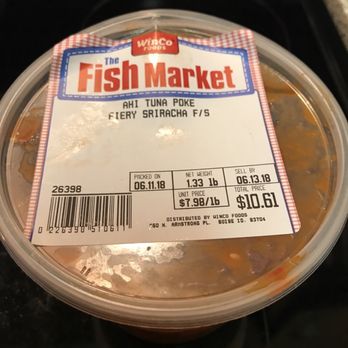 WinCo Foods - Great deal on fresh ahi tuna poke with fiery sriracha f/s taste amazing - Grocery Near Me - Orangevale, California WinCo Foods - Great deal on fresh ahi tuna poke with fiery sriracha f/s taste amazing - Grocery Near Me - Orangevale, California