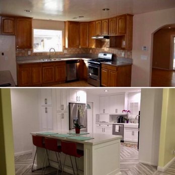 Fernando's Custom Kitchen Cabinets - before and after - Building Supplies Near Me - Montebello, California