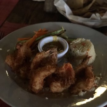 Villa Serena - Coconut shrimp, rice, veggies. - Mexican Near Me - Cabo San Lucas, BCS Villa Serena - Coconut shrimp, rice, veggies. - Mexican Near Me - Cabo San Lucas, BCS
