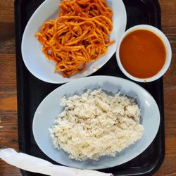 Curzi's Seafood - Pasta and red beans & rice!