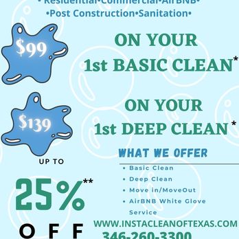 InstaCLEAN - Spring Specials - Home Cleaning Near Me InstaCLEAN - Spring Specials - Home Cleaning Near Me