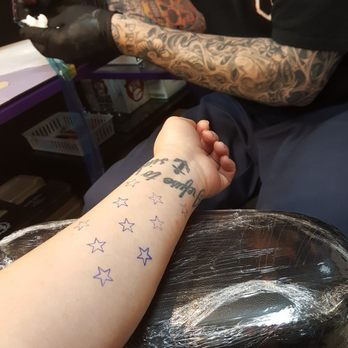 Black Widow Tattoo Studio - Getting ready to start my arm - Tattoo Near Me - North Highlands, California