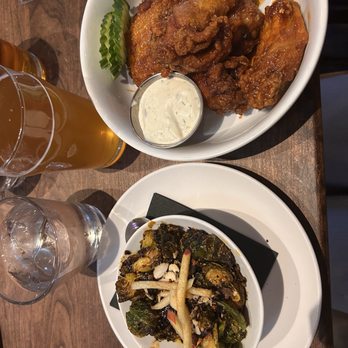 The Hoppy Monk - Gochu I.P.A. Wings with a side of Brussel Sprouts - Gastropubs Near Me - San Antonio, Texas The Hoppy Monk - Gochu I.P.A. Wings with a side of Brussel Sprouts - Gastropubs Near Me - San Antonio, Texas