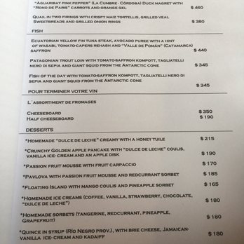 Roux - Menu - Signature Cuisine Near Me - Buenos Aires, C