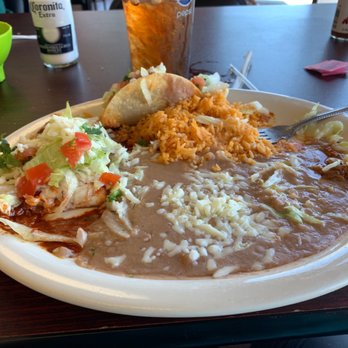 Michael's Tacos - Taco and cheese enchilada plate - Tacos Near Me - Cody, Wyoming