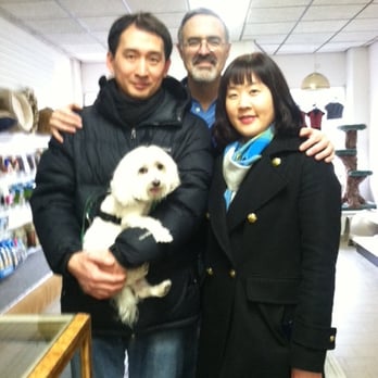 Furrs N Purrs - David and us after grooming with our dog!  Thanks David!  This picture was taken last winter. - Pet Groomers Near Me - Clifton, New Jersey