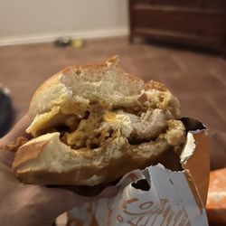 Popeyes Louisiana Kitchen - Not hot (heat) tasted a bit old.