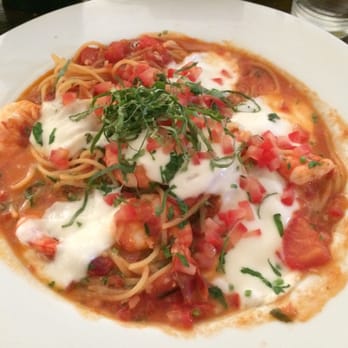 Caffe Concerto - Daily special pasta - black tiger shrimp spaghetti, I think? - Pizza Near Me - Los Angeles, California