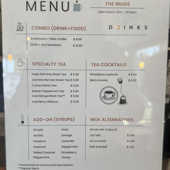 The Mugs - Menu - Coffee & Tea Near Me - Diamond Bar, California The Mugs - Menu - Coffee & Tea Near Me - Diamond Bar, California