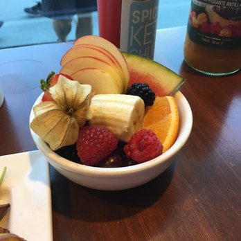 Yolks - Have you ever seen a more beautiful 4$ fruit bowl? - Coffee & Tea Near Me - Vancouver, British Columbia Yolks - Have you ever seen a more beautiful 4$ fruit bowl? - Coffee & Tea Near Me - Vancouver, British Columbia