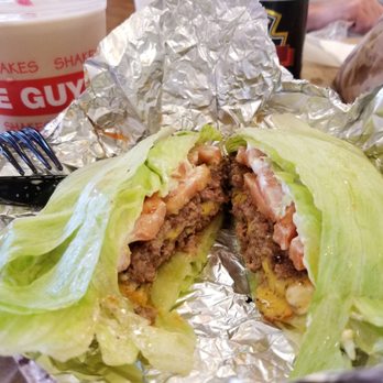 Five Guys - Protein Style double cheeseburger - Burgers Near Me - La Quinta, California Five Guys - Protein Style double cheeseburger - Burgers Near Me - La Quinta, California