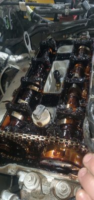 VALVE CLEAN AND NEW GASKETS - CUSTOMER CAME IN WITH A TON OF CARBON BUILDUP AND LEAKING VALVE COVER GASKETS. WE WERE ABLE TO GET IT CLEANED UP AND NEW GASKETS