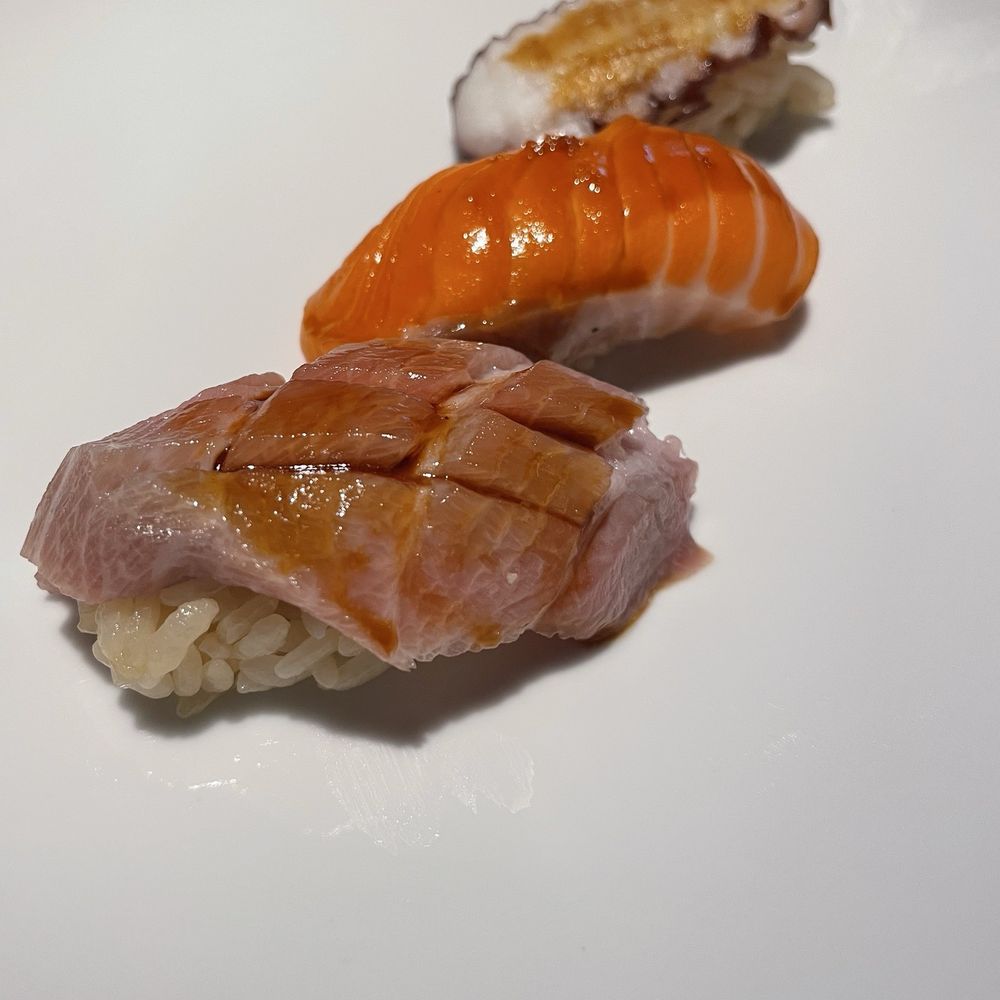 Sugoi Sushi - Otoro Nigiri, King Salmon Nigiri, Otcopus Nigiri - Sushi Bars Near Me - Dallas, Texas Sugoi Sushi - Otoro Nigiri, King Salmon Nigiri, Otcopus Nigiri - Sushi Bars Near Me - Dallas, Texas