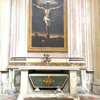 Basilica SS. Bonifacio e Alessio - Altar of The Cross - Basilica Santi Bonifacio e Alessio in Rome, Italy (Pic taken on 10/01/2023) - Churches Near Me - Rome, RM