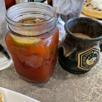 Another Broken Egg Cafe - Bloody maria (tequila instead of titos) and coffee - Breakfast & Brunch Near Me - Huntsville, Alabama Another Broken Egg Cafe - Bloody maria (tequila instead of titos) and coffee - Breakfast & Brunch Near Me - Huntsville, Alabama