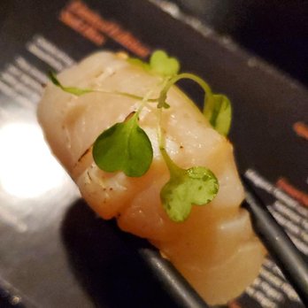 Toro Toro - Seared Hotate Nigiri (Scallop) - Japanese Near Me - Concord, Ontario Toro Toro - Seared Hotate Nigiri (Scallop) - Japanese Near Me - Concord, Ontario