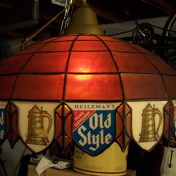 Abc Beer Cans - Old Style Sign & Stein Lamp