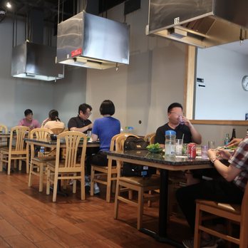 Pro Samgyubsal - Some tables near the customer waiting area. - Korean Near Me - Northbrook, Illinois