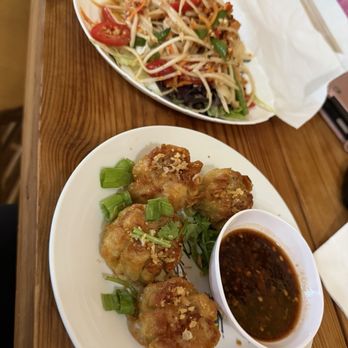 Thai Spoon - Fried dumplings and papaya salad first - Thai Near Me - Richmond, Virginia