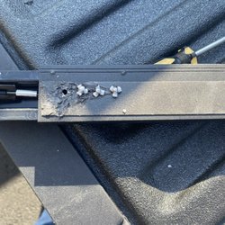 Rohrich Toyota - This side with rivets that ripped out of the top by bouncing for months
