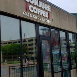 Conjure Coffee - Conservatory Cafe - Small spot with frustrating parking options but worth it