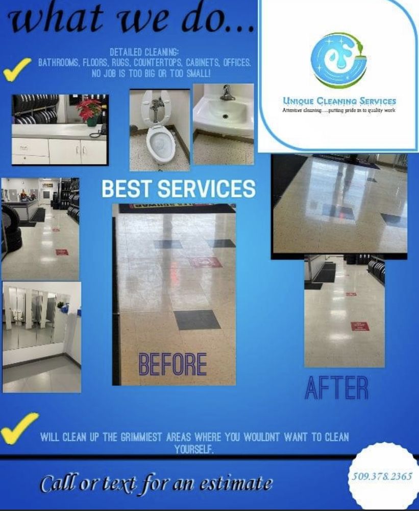 UNIQUE CLEANING SERVICES Updated August 2024 Kennewick, Washington