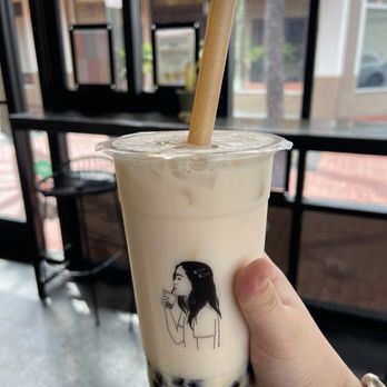 Viva La Boba - Green floral milk tea with boba - Cafes Near Me - San Bernardino, California Viva La Boba - Green floral milk tea with boba - Cafes Near Me - San Bernardino, California