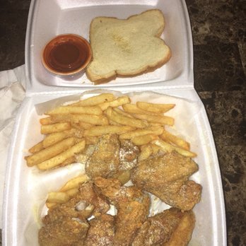 Baba's - 6 Wings with lemon pepper and fries - Italian Near Me - Fort Wayne, Indiana