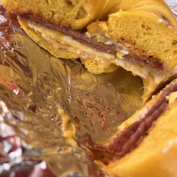 Baba’s Bagel - Pork Roll Egg & Cheese Sandwich - Bagels Near Me - Montgomery, New Jersey