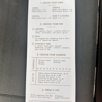 Elderwood - Build your on Mary menu - Cocktail Bars Near Me - Visalia, California Elderwood - Build your on Mary menu - Cocktail Bars Near Me - Visalia, California