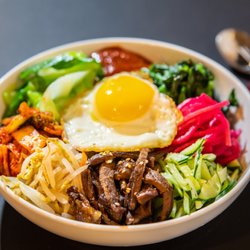 I Love Korean BBQ - Healthy Choice by You in Summer!
Bi Bim Bap (Choice with BBQ Beef, BBQ Chicken or Tofu)