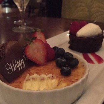 Azurea - Dessert for my husband's birthday - so perfect and tasty! - New American Near Me - Atlantic Beach, Florida