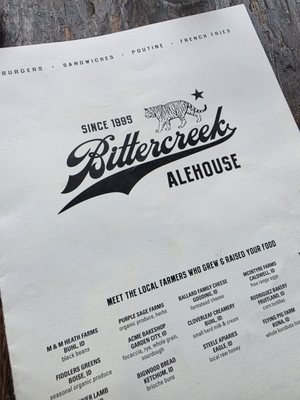 Menu photo 1 Bittercreek Alehouse Boise, ID