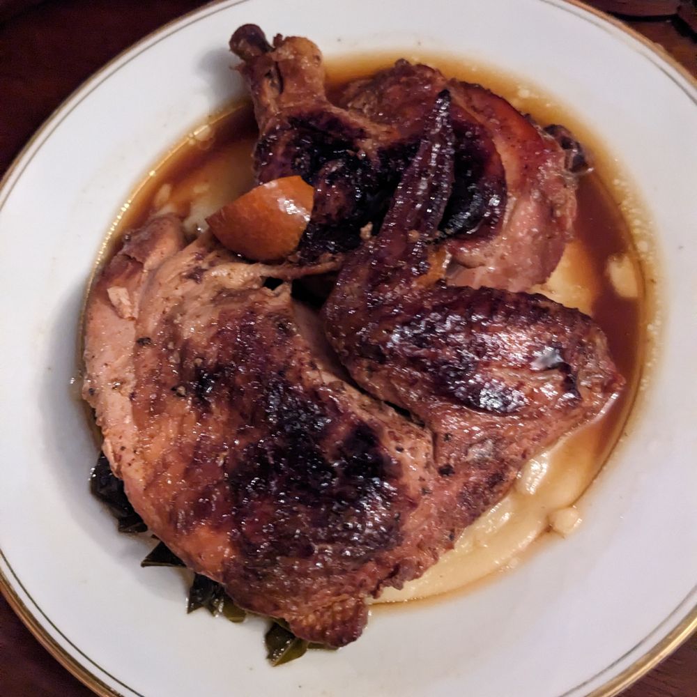 Perennial - Satsuma Honey Chicken. The chicken was cooked and still juicy. Delicious flavor. This is the half chicken. - Breakfast & Brunch Near Me - Montgomery, Alabama Perennial - Satsuma Honey Chicken. The chicken was cooked and still juicy. Delicious flavor. This is the half chicken. - Breakfast & Brunch Near Me - Montgomery, Alabama