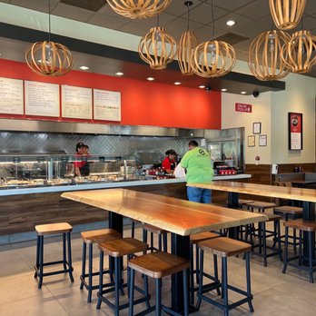 Panda Express - Service (we'll sort of service) counter - Chinese Near Me - White Settlement, Texas