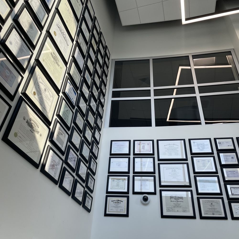 Empower Pharmacy - Waiting room walls are covered in certs of pharmacists - Pharmacy Near Me - Houston, Texas Empower Pharmacy - Waiting room walls are covered in certs of pharmacists - Pharmacy Near Me - Houston, Texas