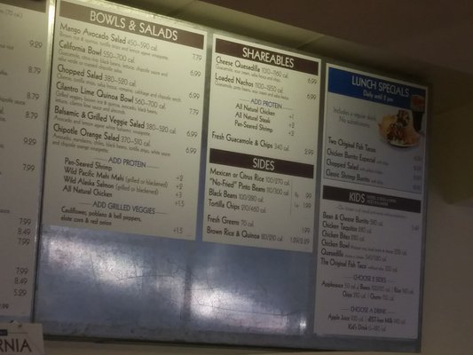 Menu photo 6 Rubio's Coastal Grill Riverside, CA