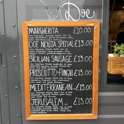 Doe Pizza - Menu 1