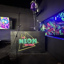 The Neon Lunchbox - Entertainment area.