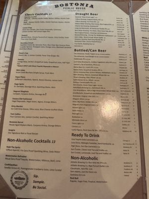 Menu photo 8 Bostonia Public House Boston, MA