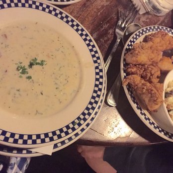 Duke's Seafood - happy hour at its finest: clam chowder and chicken strips. About $15.00 total - Seafood Near Me - Seattle, Washington Duke's Seafood - happy hour at its finest: clam chowder and chicken strips. About $15.00 total - Seafood Near Me - Seattle, Washington