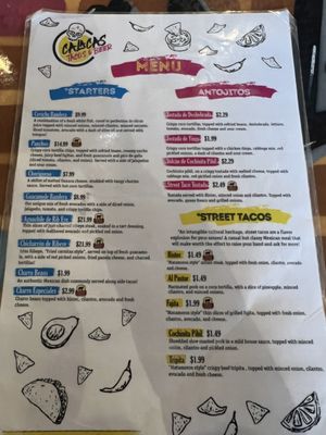 Menu photo 1 Calacas Tacos & Beer Harlingen, TX