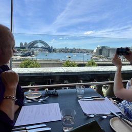 The view from a balcony table. Even on a hot 32 degree day it was the coolest place to be.