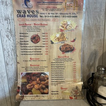 Waves Crab House - Menu - Seafood Near Me - Wimauma, Florida