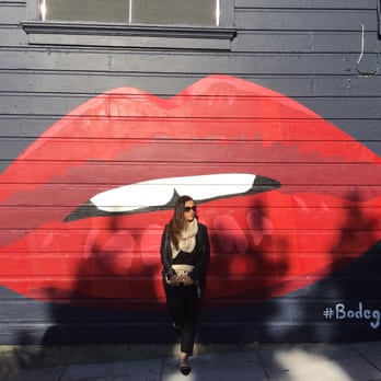 Bodega - Work of art on Bogeta's wall. An essence of its ambiance. Love the place. - Wine Bars Near Me - San Francisco, California