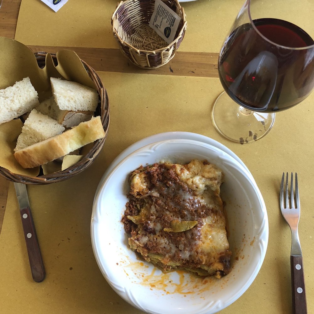 Lasagna and Chianti Lasagna and Chianti