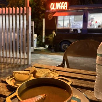 Olivara Mediterranean Cuisine - Lentil soup and bread - Food Trucks Near Me - Miami, Florida Olivara Mediterranean Cuisine - Lentil soup and bread - Food Trucks Near Me - Miami, Florida