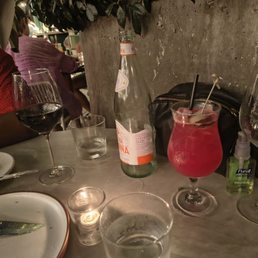 Mocktail and wine! Great recs from our great server, Erica. Mocktail and wine! Great recs from our great server, Erica.