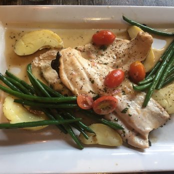 Plank Provisions - Tasteless Trout. Can't found the almond pure. Lots of lemon sauce and green bens - Seafood Near Me - Omaha, Nebraska Plank Provisions - Tasteless Trout. Can't found the almond pure. Lots of lemon sauce and green bens - Seafood Near Me - Omaha, Nebraska