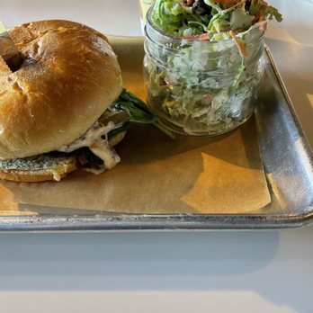 Sprouts Cafe - Shroom sandwich with Brussel sprout slaw! - Juice Bars & Smoothies Near Me - Gastonia, North Carolina